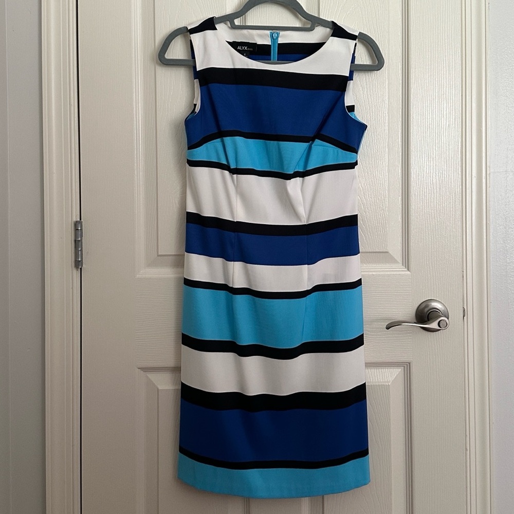 Alyx Blue and White Striped Dress
